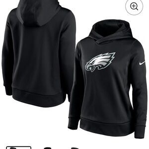 Nike Women's Black Philadelphia Eagles women Hoodie XL lightweight performance